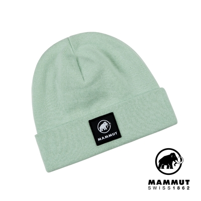 【Mammut長毛象】 Fedoz Beanie 保暖針織反折豆豆帽 薄荷綠 #1191-01090