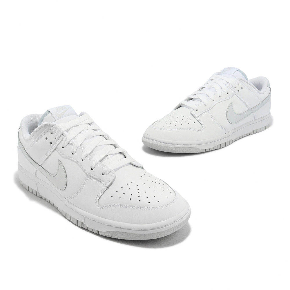 Nike 休閒鞋Dunk Low Retro 男鞋白灰經典款White Pure Platinum DV0831