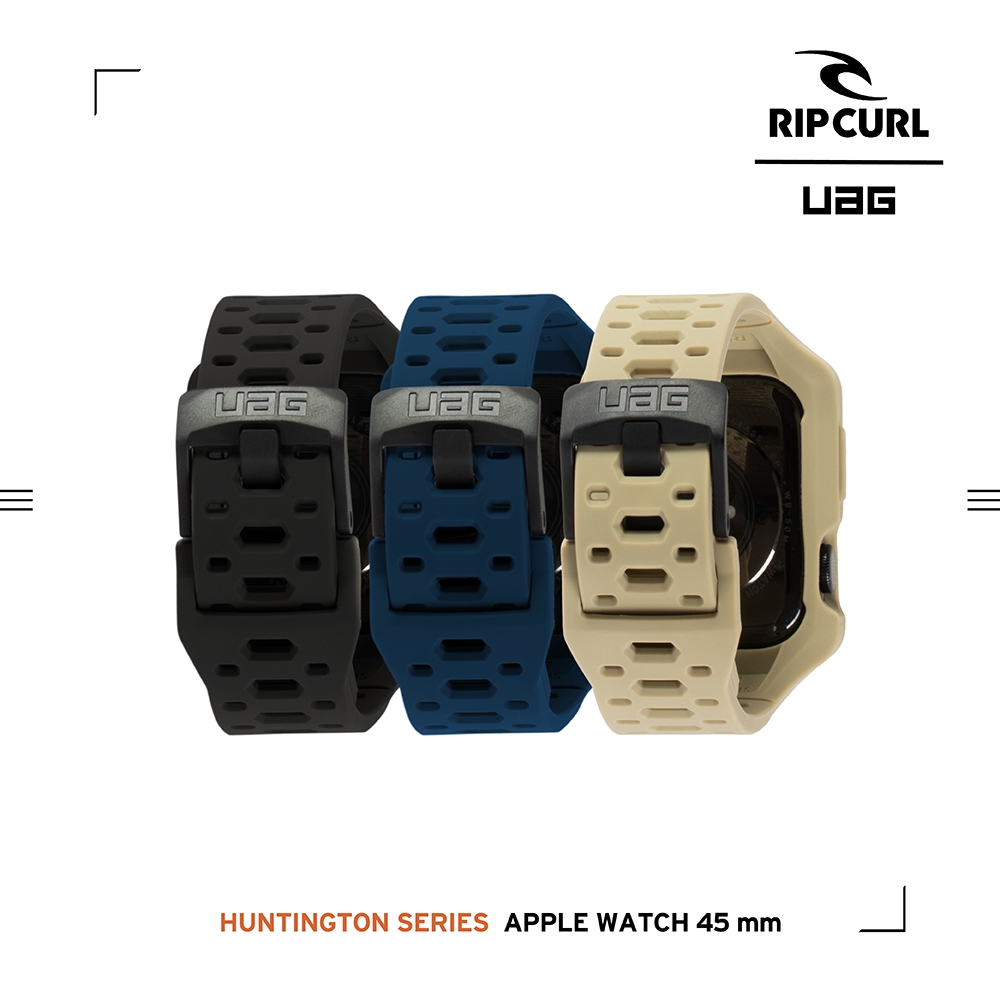 UAG X RIP CURL Apple Watch 45mm 矽膠保護殻運動錶帶