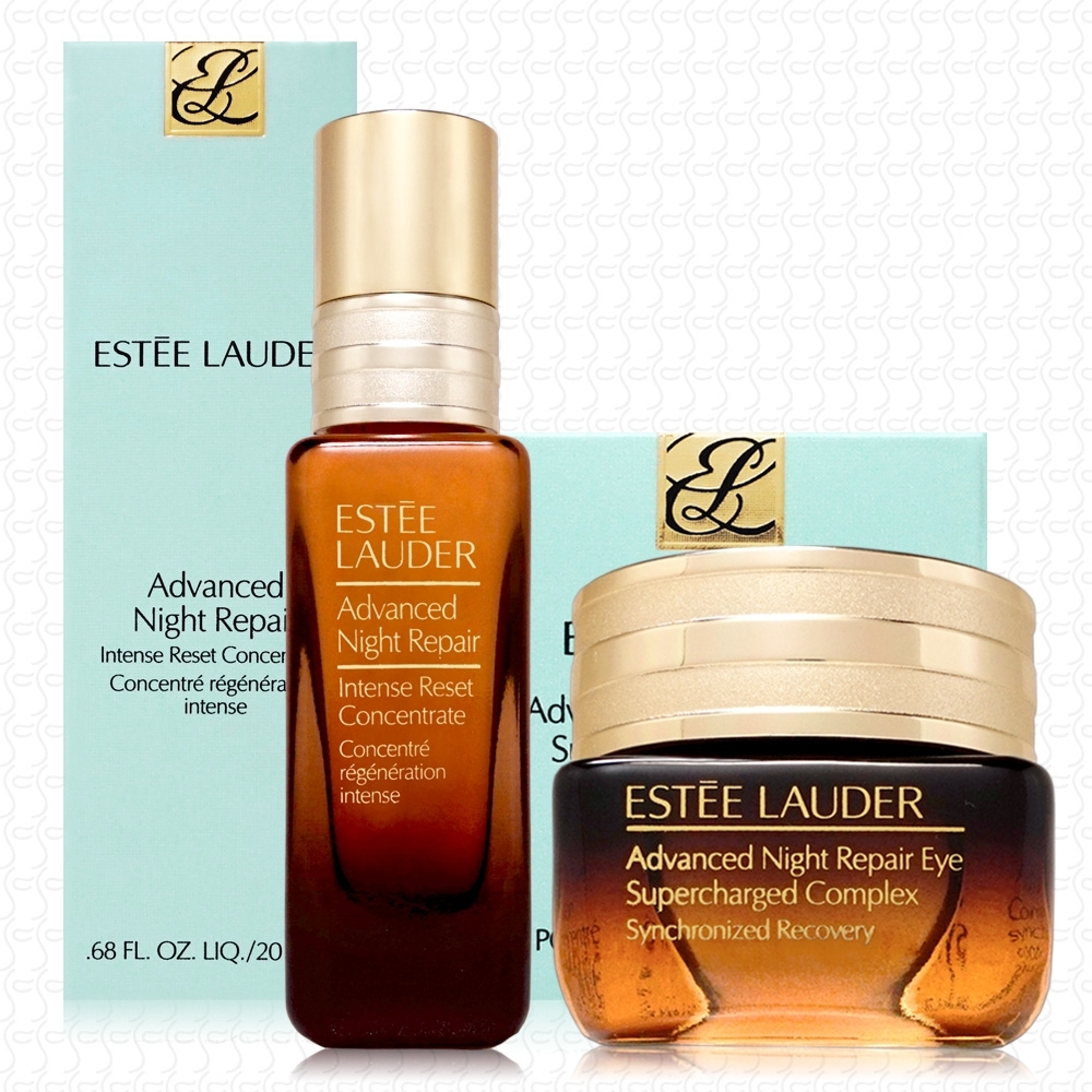 ESTEE LAUDER 雅詩蘭黛 特潤眼部超能量修護霜15ml+特潤超導賦活精萃20ml