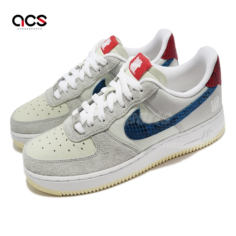 Nike 休閒鞋Air Force 1 Low SP 男鞋白灰藍AF1 Undefeated 詹姆斯