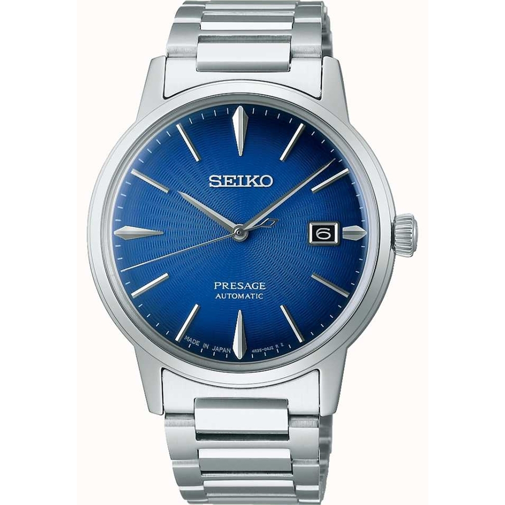 SEIKO 精工 Presage Cocktail 東京飛行調酒機械腕錶-藍面-男錶(SRPJ13J1)39.5mm