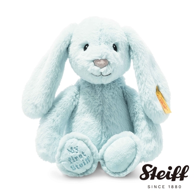 STEIFF My first Steiff Hoppie Rabbit 兔子 藍 嬰幼兒安撫玩偶