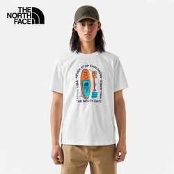 The North Face U FOUNDATION WATER S/S TEE - AP 中性短袖上衣-白-NF0A7WF9FN4