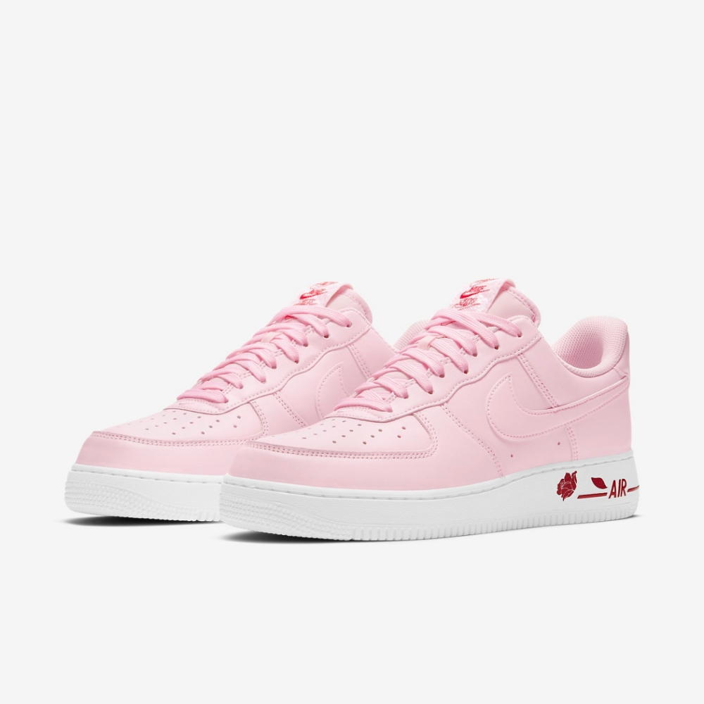 Nike 休閒鞋 Air Force 1 07 運動 男女鞋 經典款 皮革 簡約 玫瑰 情侶穿搭 粉 白 CU6312600