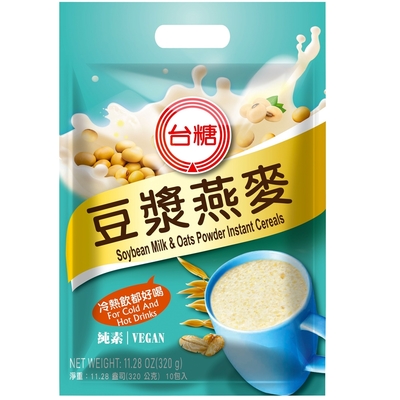 台糖 豆漿燕麥6袋組(10包/袋;32g/包)純素可