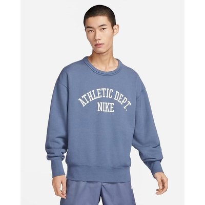 Nike AS M NSW NIKE TREND FLC CREW 男長袖上衣 -紫藍-DX0026491