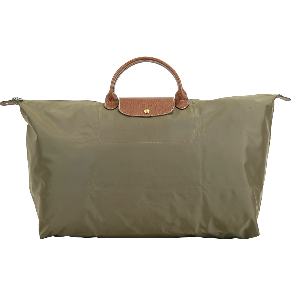 LONGCHAMP LE PLIAGE 短把尼龍摺疊大旅行袋(XL/橄欖綠)