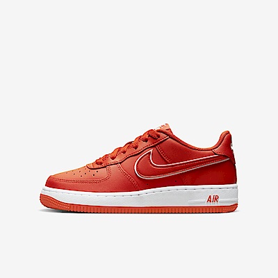 Nike Air Force 1 GS [DX5805-600] 大童 休閒鞋 運動 經典 AF1 皮革 舒適 穿搭 紅