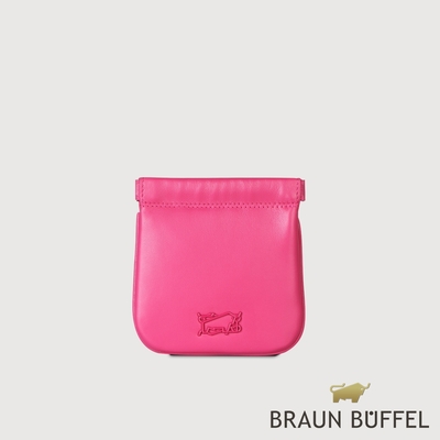 【BRAUN BUFFEL 德國小金牛】台灣總代理 朋馬氏 萬用包-亮粉紅色/BF825-710-LP