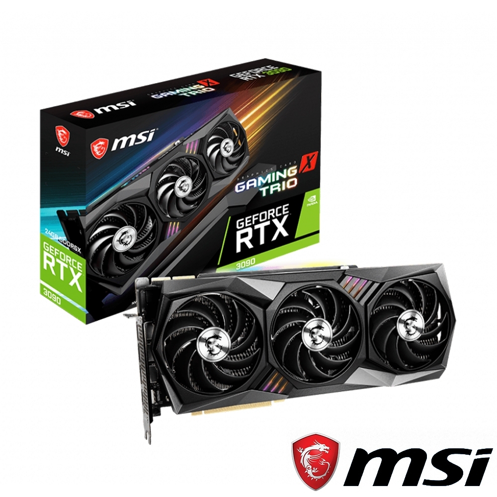 MSI GeForce RTX 3090 GAMING X TRIO 24G 顯示卡