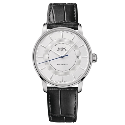 MIDO美度 官方授權 BARONCELLI SIGNATURE永恆系列 經典機械腕錶 母親節 禮物 39mm/M0374071603101