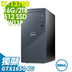 DELL 戴爾 Inspiron 3020T 商用電腦 (i7-13700/16G/2TB+512G SSD/GTX1650-4G/W11P)