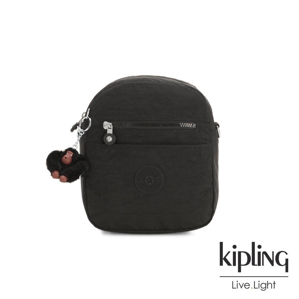 Kipling 質感黑隨身兩用後背包-MAXX