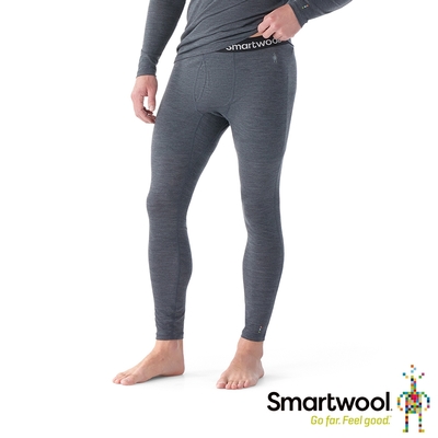 官方直營 Smartwool 男All-season 美麗諾羊毛內著長褲 鋼鐵霧灰 美麗諾羊毛 保暖褲 排汗褲 打底褲