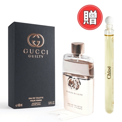 GUCCI 罪愛女性淡香水 90ML｜贈CHLOE淡香精4ml(隨機)