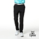 【Lynx Golf】男款基本款素面山貓繡花平口運動長褲-黑色 product thumbnail 2