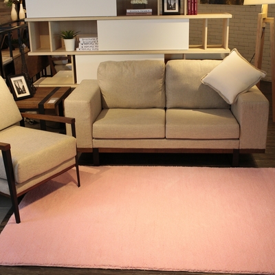 【FUWALY】凡地剛地毯-粉-160x230CM (地毯 地墊 多色 溫暖 適用於客廳 起居室空間 生活美學)