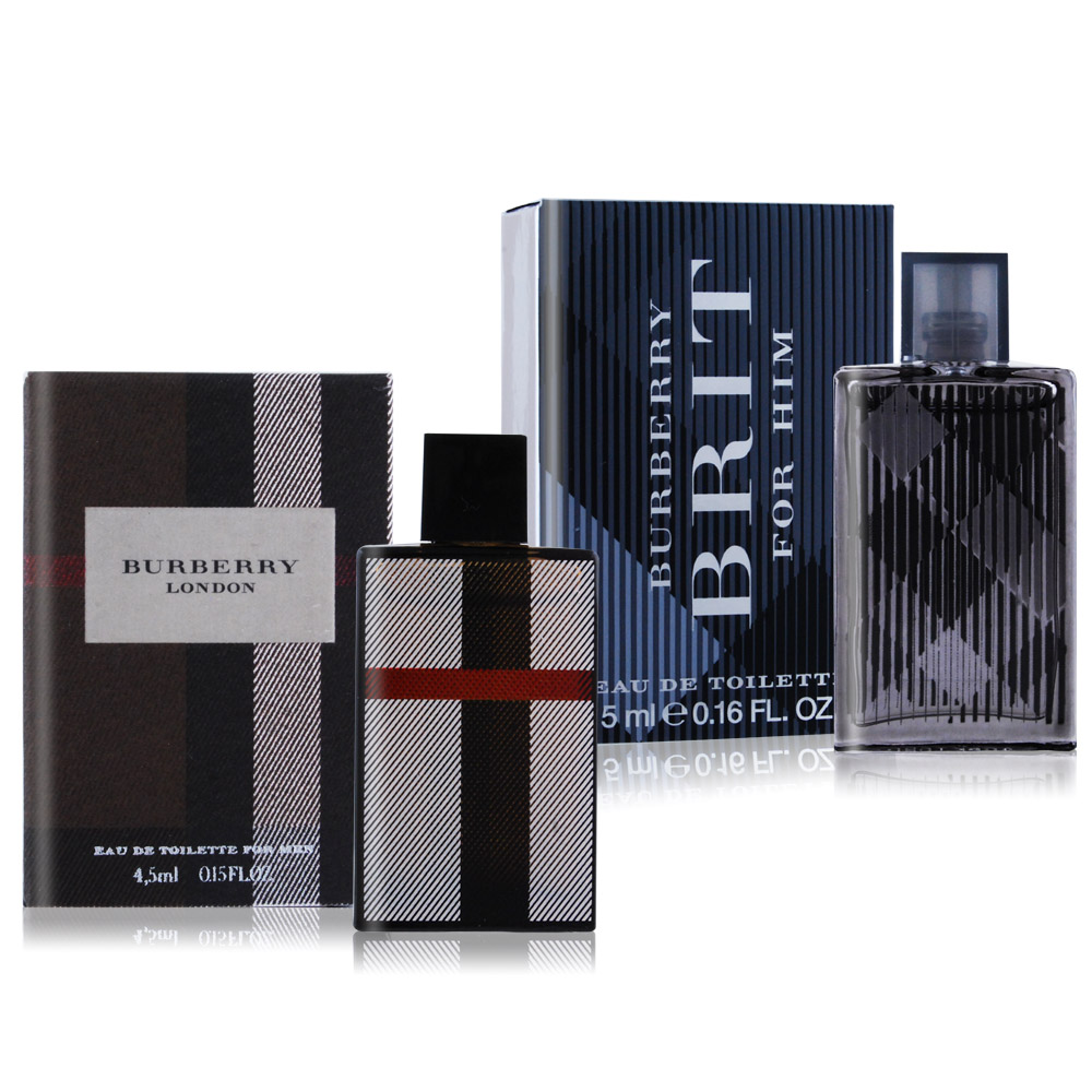 BURBERRY 倫敦男性淡香水4.5ml+BRIT FOR HIM風格男性淡香水5ml | Yahoo