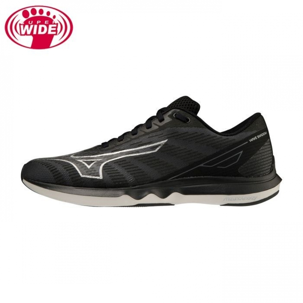 Mizuno Wave Shadow 5 [J1GC212707] 男 慢跑鞋 運動 訓練 路跑 超寬楦 緩震 黑灰