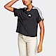 Adidas W 3S CR Top HR4913 女 短袖 上衣 T恤 運動 復古 休閒 短版 棉質 舒適 黑白 product thumbnail 1