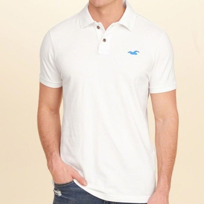 Hollister HCO 短袖 POLO 白色 1625