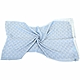 MOSCHINO 雙問號菱格莫代爾棉水藍色披肩 圍巾(190x50) product thumbnail 1