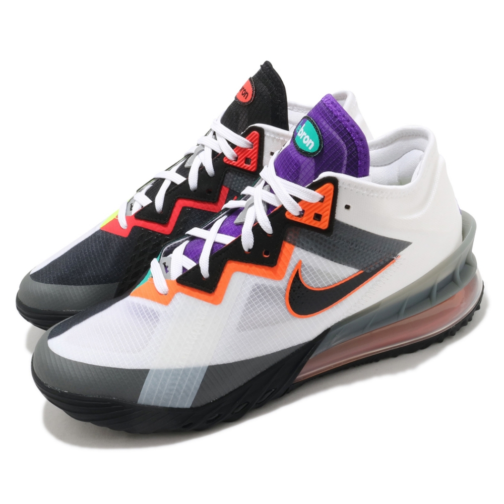 Nike 籃球鞋 Lebron XVIII Low 男鞋 明星款 氣墊 避震 包覆 支撐 運動 白 黑 CV7564100