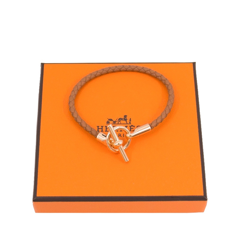 Hermes 小Q單圈手環 (金棕 Gold) Glenan bracelet