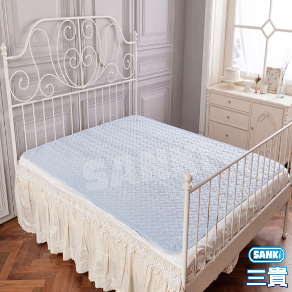 三貴SANKI 涼感紗立體3D透氣網床墊雙人(150*186)+2入枕墊