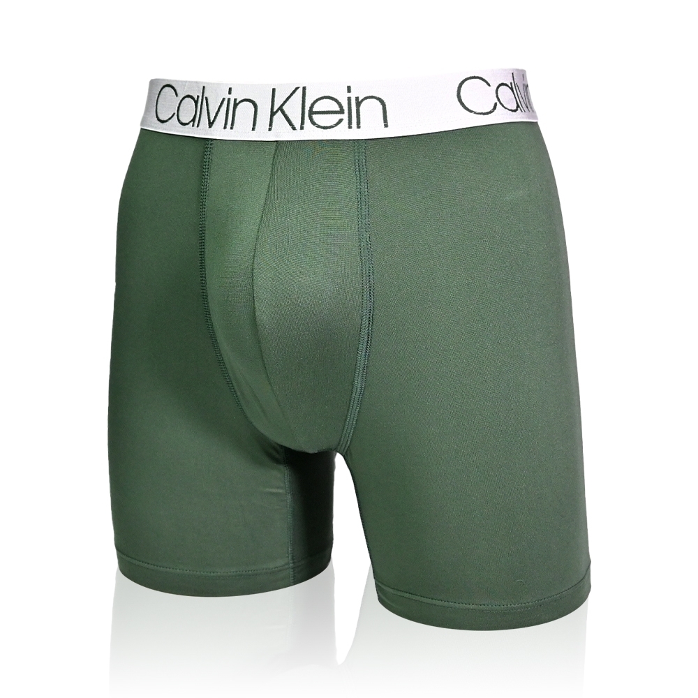 CALVIN KLEIN MICROFIBER系列 莫代爾超細纖維中長版 平口/四角CK內褲-墨綠