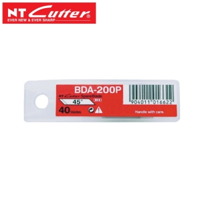 日本NT Cutter筆刀替刃 筆刀刀片BDA-200P刀片(45°替刃45度;40入)