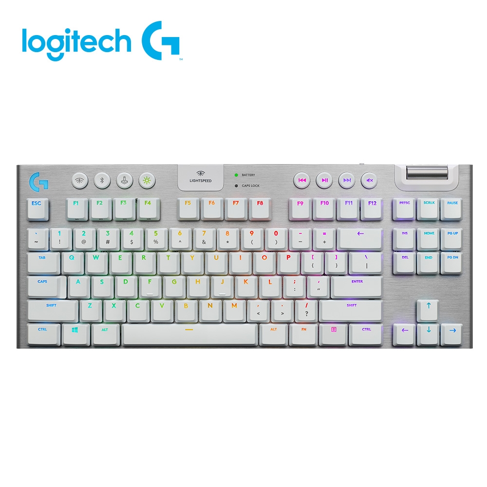 羅技logitech G G913 TKL 遊戲鍵盤-觸感軸/茶軸-白| 無線鍵盤| Yahoo