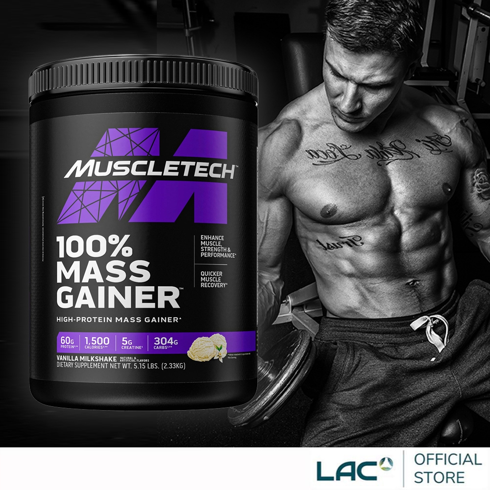 【LAC利維喜】Muscletech 麥斯征重乳清蛋白5.15磅-香草奶昔(高蛋白/運動纖盈)