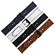 Watchband / 20.22 mm / 各品牌通用 經典復刻 真皮橡膠錶帶-黑/白/深藍/棕色 product thumbnail 1