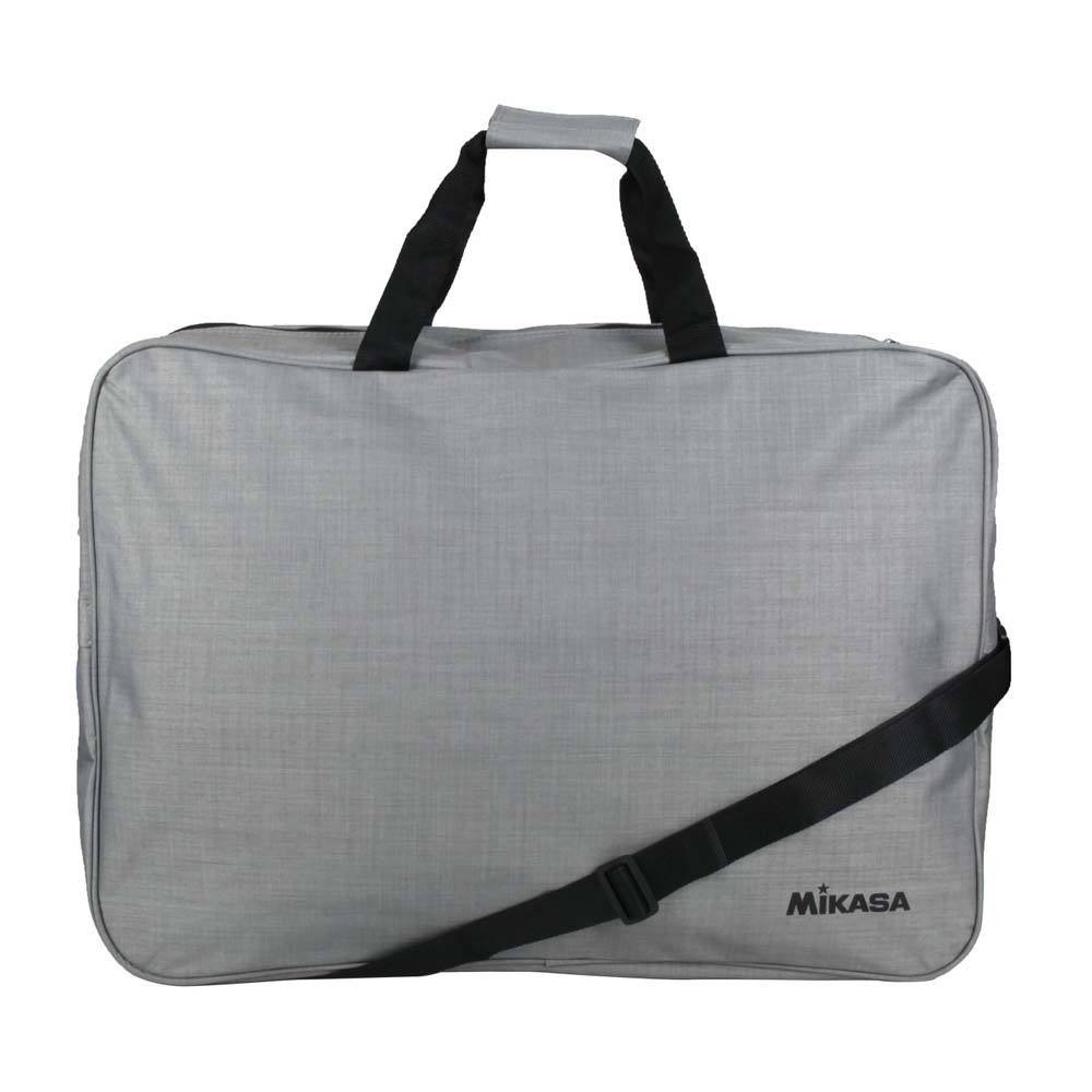 MIKASA 排球袋-6顆裝-側背包 裝備袋 手提包 肩背包 MKAGBGM60W 灰黑