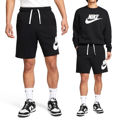 Nike ASMNK Club ALUMNI HBR FT Short 男款 黑色 運動 短褲 DX0503-010