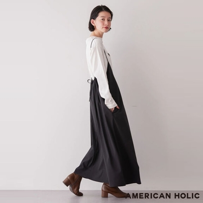 AMERICAN HOLIC 不同長度可調綁帶連身洋裝