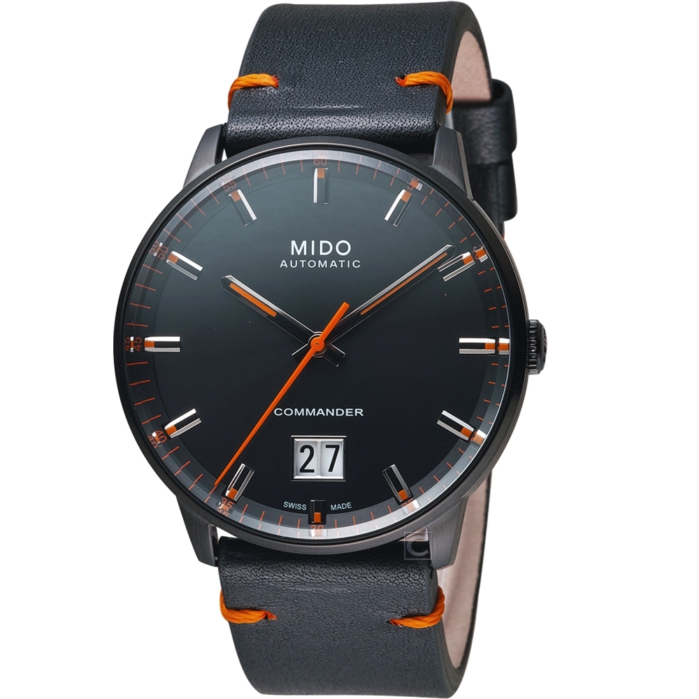 【MIDO 美度】官方授權 香謝系列大日期窗機械錶(M0216263605101)