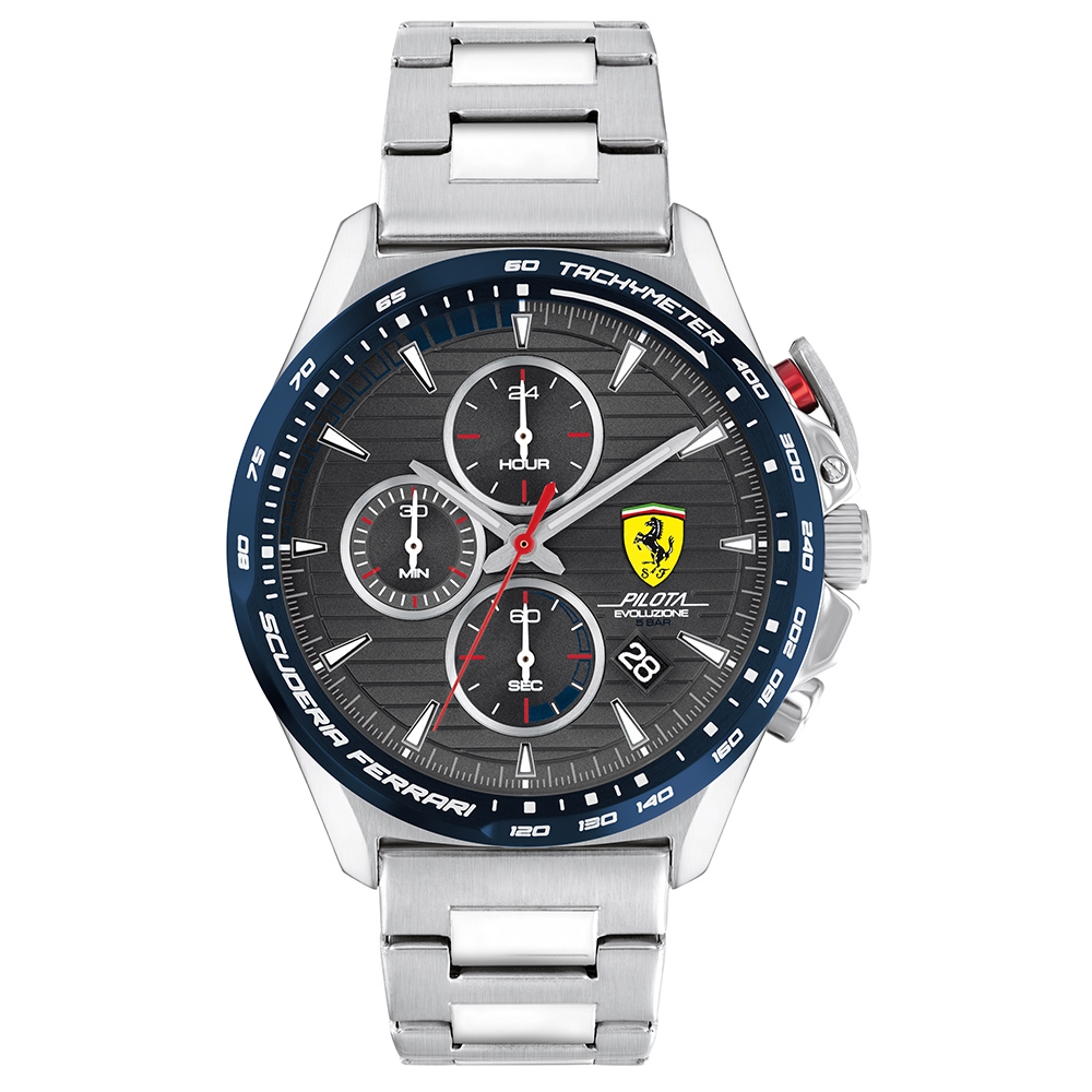 Scuderia Ferrari 法拉利 Pilota Evo 賽車計時手錶-44mm FA0830850