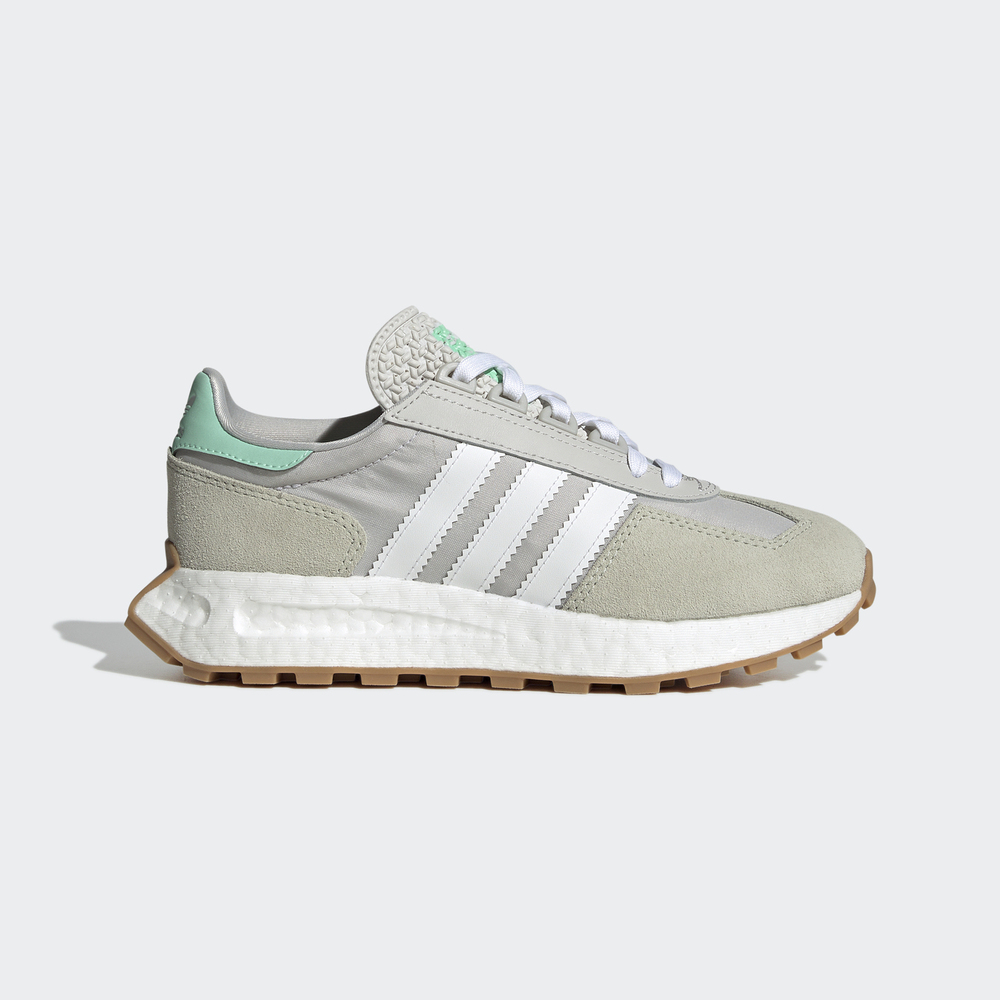 Adidas Retropy E5 W [GW8258] 女 休閒鞋 復古 運動 Boost 麂皮 三葉草 穿搭 灰白