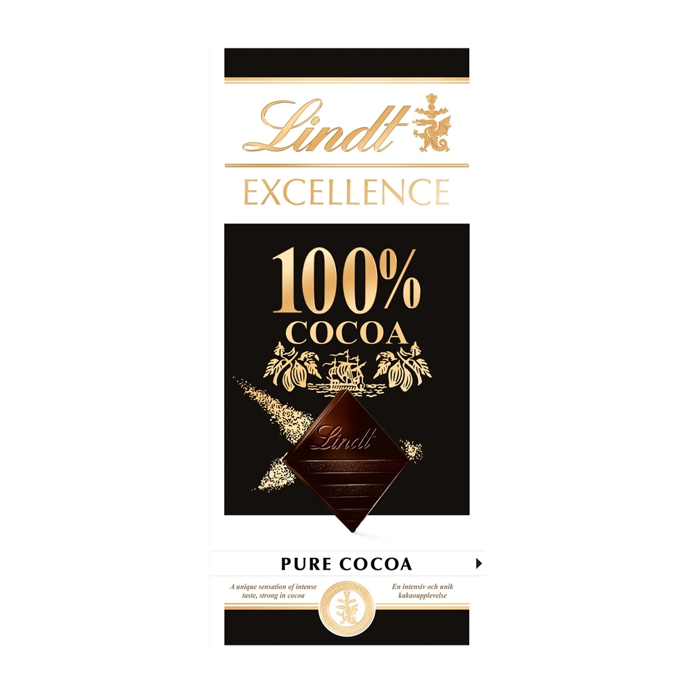 Lindt瑞士蓮極醇系列100 黑巧克力片 50g 巧克力 Yahoo奇摩購物中心