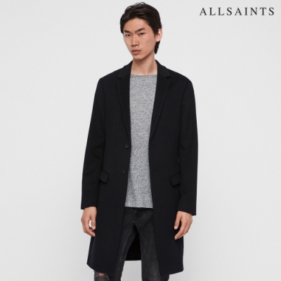 ALLSAINTS BIRDSTOW 純羊毛簡約修身中長版外套