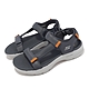 Skechers 涼鞋 Go Walk 6 Sandal 男鞋 灰 橘 避震 瑜珈鞋墊 魔鬼氈 緩衝 休閒鞋 229126NVOR product thumbnail 1