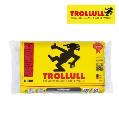 【德國Trollull】專業鋼絲絨 細目00號-8片裝(TRL771274)