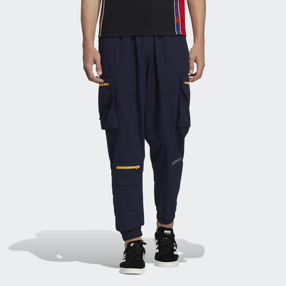 ADIDAS ADV PANTS 1三葉草  男休閒運動長褲-深藍-H46706