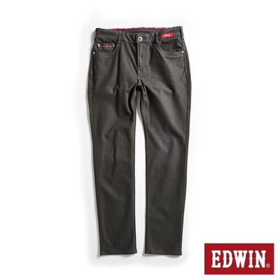 EDWIN 東京紅360°迦績彈力機能小直筒牛仔褲-男-暗灰色
