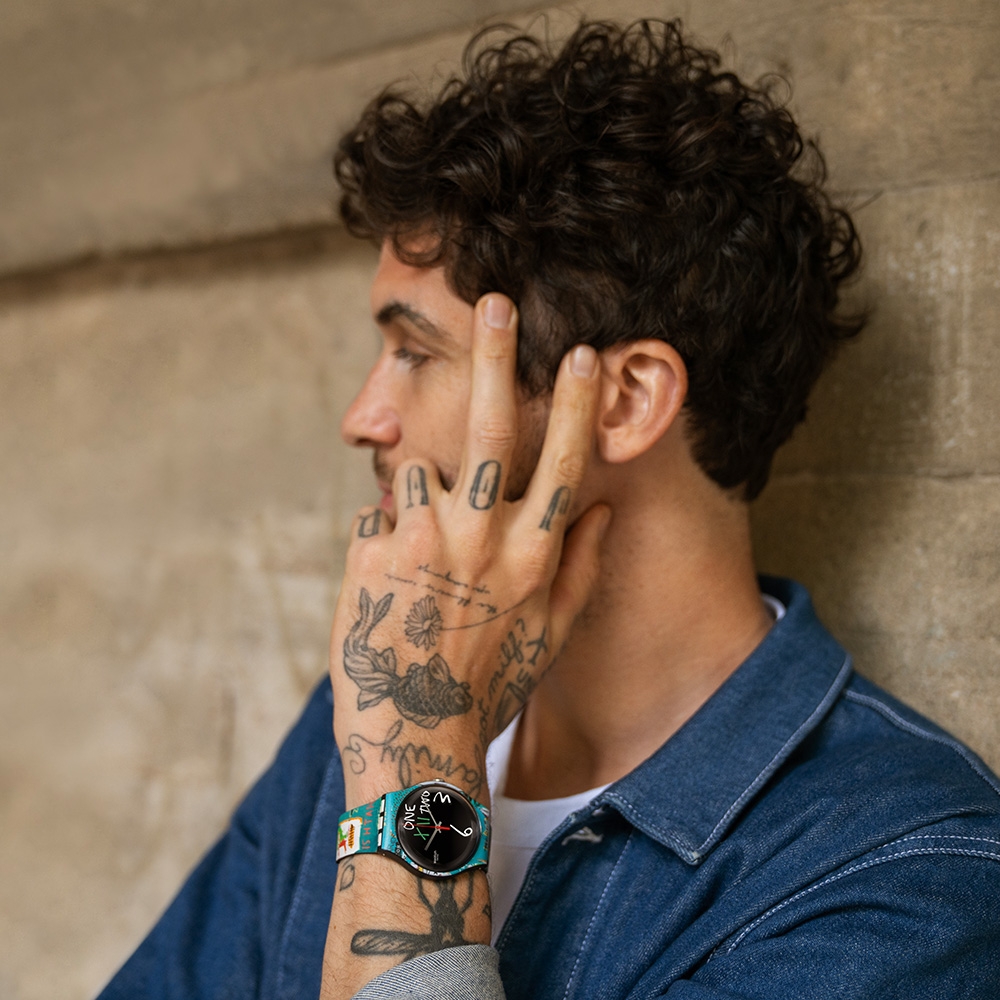 Swatch 藝術家聯名錶系列手錶ISHTAR BY JEAN-MICHEL BASQUIAT(41mm) 男