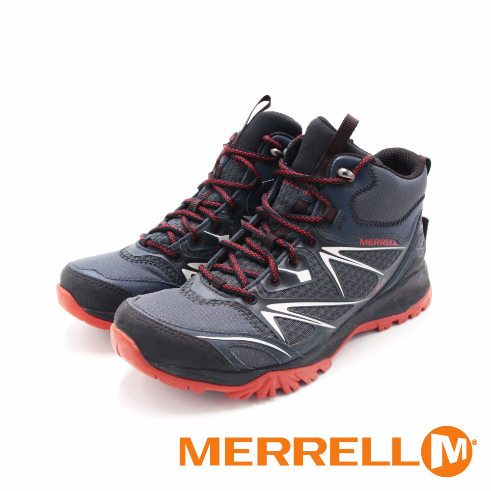 MERRELL(男)CAPRA BOLT MID GORE-TEX 中筒登山鞋男鞋-黑| 涼拖鞋