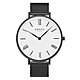 OBAKU 羅馬時刻淑女米蘭時尚腕錶-黑X白-V283LXBWMB-34mm product thumbnail 1